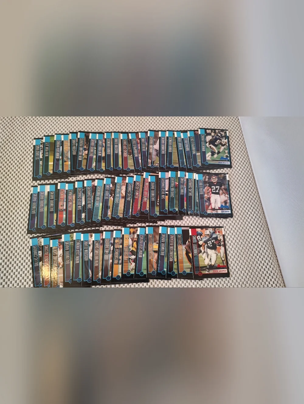 56 Football Trading Cards 2002 Selling As A Set As shown Smoke/pet free